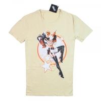 Fallout 4 Nuka Cola Pin Up X-Large T-Shirt - Heather Beige