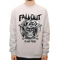 Fall Out Boy Skull Crewneck Unisex XX-Large Sweatshirt - Grey
