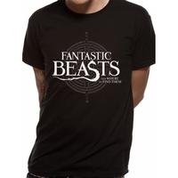 fantastic beasts symbol logo unisex medium t shirt black