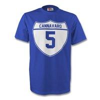 fabio cannavaro italy crest tee blue