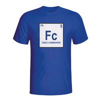 fabio cannavaro italy periodic table t shirt blue