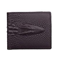 Fashion Crocodile Men Wallet Cowhide Polyester Casual Office Career Shopping