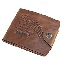 Fashion Men\'s Rock Wallet Bifold Leather Wallets