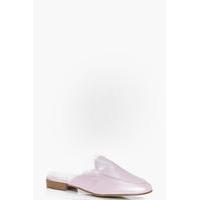 Faux Fur Lined Mule Loafer - baby pink