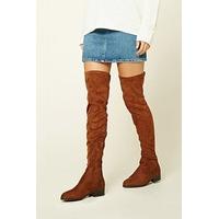 Faux Suede Over-The-Knee Boots