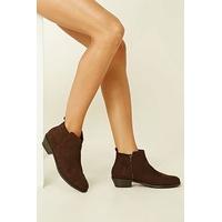 Faux Suede Ankle Booties