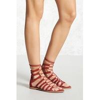 Faux Suede Gladiator Sandals