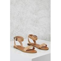Faux Suede Etched Sandals