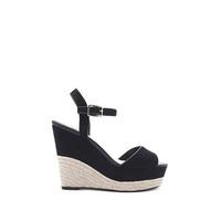 Faux Suede Espadrille Wedges