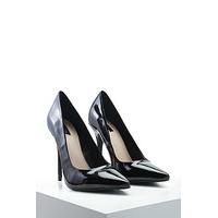 Faux Patent Leather Pumps