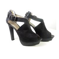 faith size 8 black suede open toe sandal