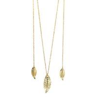 Fair Trade Gold Colour Leaf Necklace