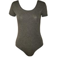 Faith Short Sleeve Bodysuit - Dark Grey