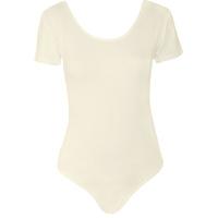 Faith Short Sleeve Bodysuit - Cream