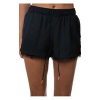 Fairytale Black Lace Trim Chiffon Shorts