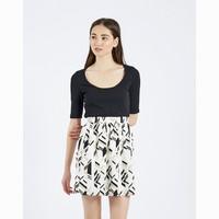 Falda Galia Graphic Print Skirt