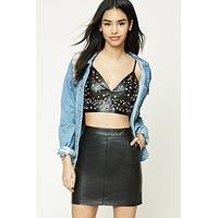 Faux Leather Mini Skirt