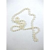 Faux pearl necklace - Size: One size: regular - Cream / ivory