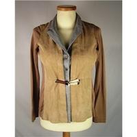 Fabiana Filippi Size 12 Camel and Grey Cardigan