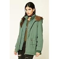 Faux Fur-Trimmed Parka