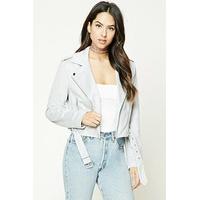 Faux Suede Moto Jacket