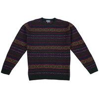 Fair Isle-style Lambswool Jumper, Forest Mix, Size M, Lambswool