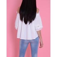 FAITH - White Off-shoulder Top