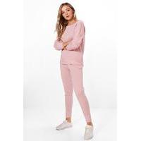 faith heavy knitted loungewear set pink