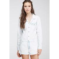 Faded Chambray Playsuit