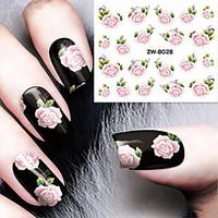 Fashion Printing Pattern Flower Transfer Printing Nail Stickers