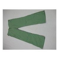 fat face green cotton mix cargo pants size 12 fat face green cargo pan ...