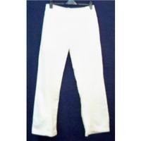 fatface white linen/cotton trousers Size 12L