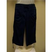 Fat Face blue polyester cropped trousers size 10 Fat Face - Blue - Long skirt / trousers