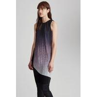 Fade Out Jersey Asymmetric Top