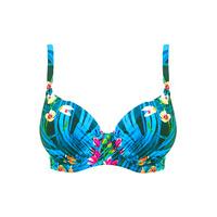 Fantasie Turquoise Gathered Full Cup Bikini Top Seychelles