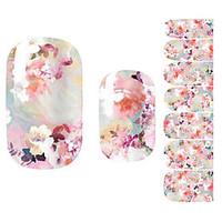 fashion women pink flower 3d nail art stickers decal diy manicure 1pc