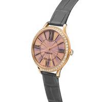 Faberge Watch Lady 18ct Rose Gold Pink Opalescent Enamel Dial