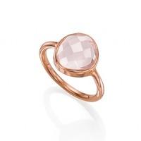 Faceted Rose Quartz Ring