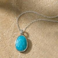 Faceted Turquoise Pendant