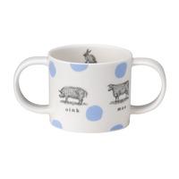 farmyard mug blue