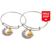 family themed i love you to the moon and back bracelet