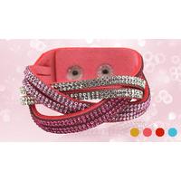 Faux Leather Snake Chain Bracelet - 4 Colours