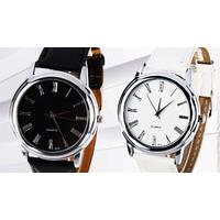 faux leather ziva watch 2 colours