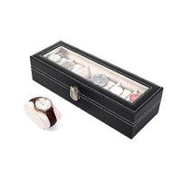 faux leather 6 watch box