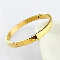 Fashion 19CM High Polished 3 Color 316L Stainless Steel Bangle