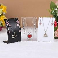 Fashion Plastic Jewelry Display For Jewelry Set (White, Black, Transparent)(1pc)