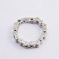 Fashion Men\'s Silver 316L Stainless Steel Thick Motorcycle Chain Bracelets Jewelry Christmas Gifts