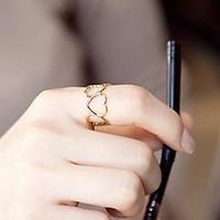 fashion hollow heart rings 1pc