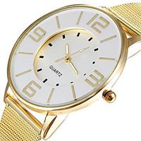 Fashion Popular Steel Mesh Band Gold Watch Women Luxury Brand Dress Quartz Watches Clock Hours Lady White Dial Cool Watches Unique Watches Strap Watch