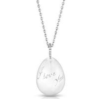 faberge simple i love you pendant 18ct white gold